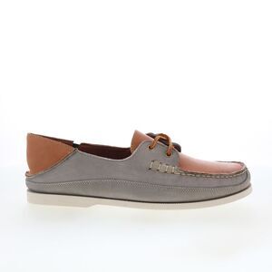 T.B. Phelps Mens Glenn Nubuck Boat Shoe Gray Shoes (NWT)